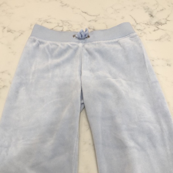 Girls Size 6/7 Juicy Black Label Velour Sweatpants - Picture 2 of 8